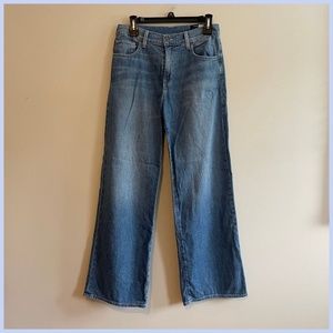 [VINCE] High Rise Wide Leg Jeans - Size 25 (4)